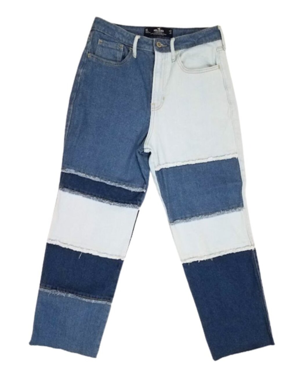 HOLLISTER Ultra High-Rise Vintage Straight Frayed Jeans - Women's 5 S